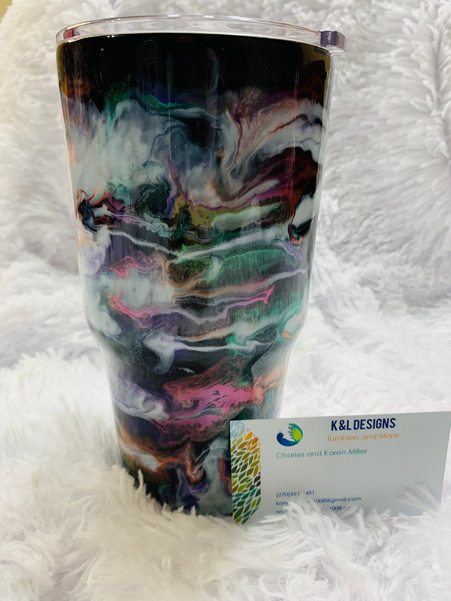 30oz Galaxy Ink Swirl Ready to Ship