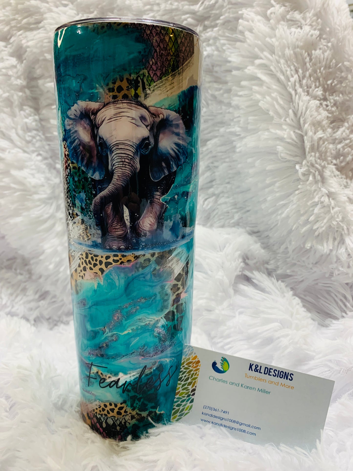 30oz Elephant Graffiti Ready to Ship