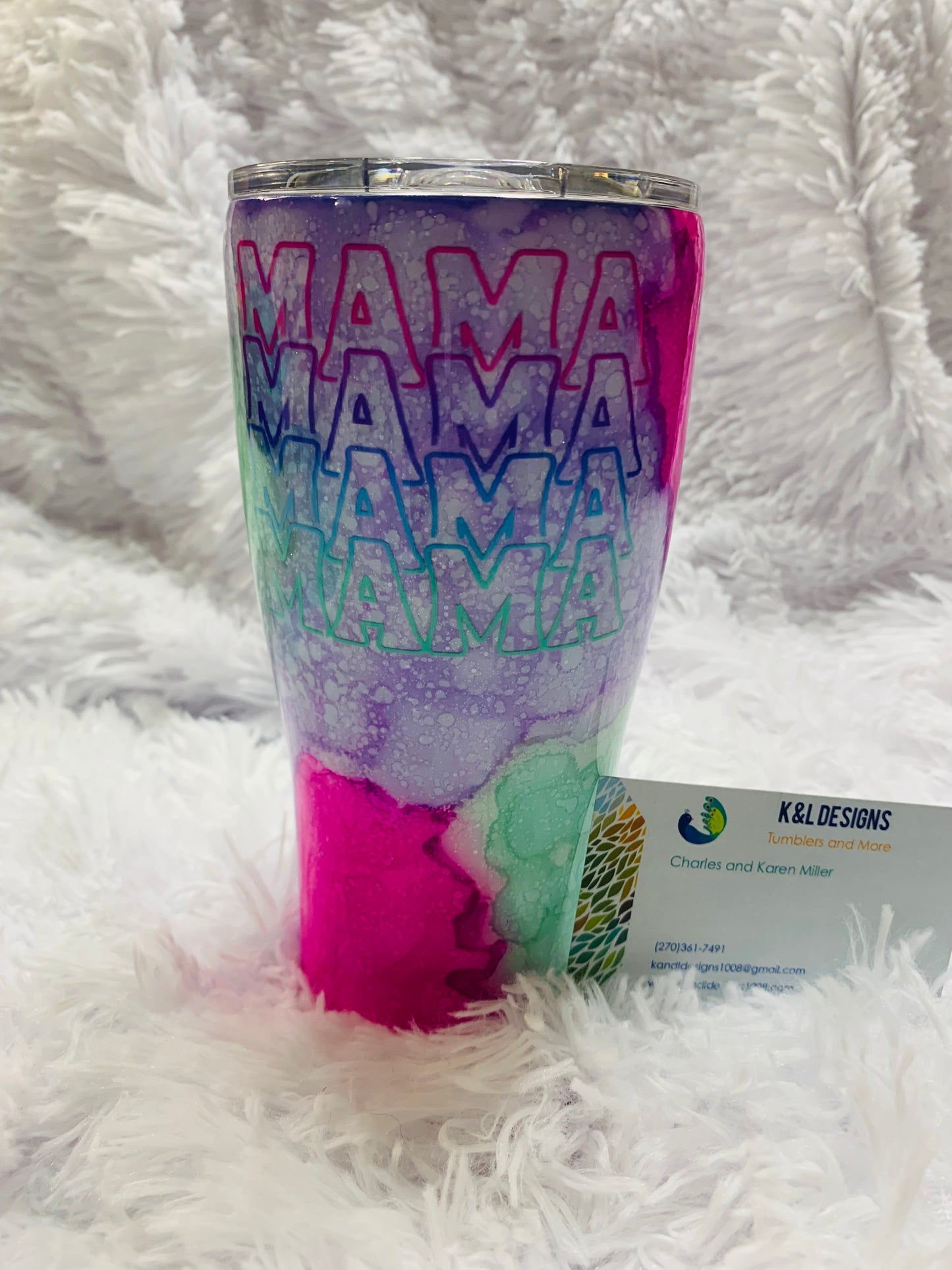 20oz Mama watercolor Ready to Ship